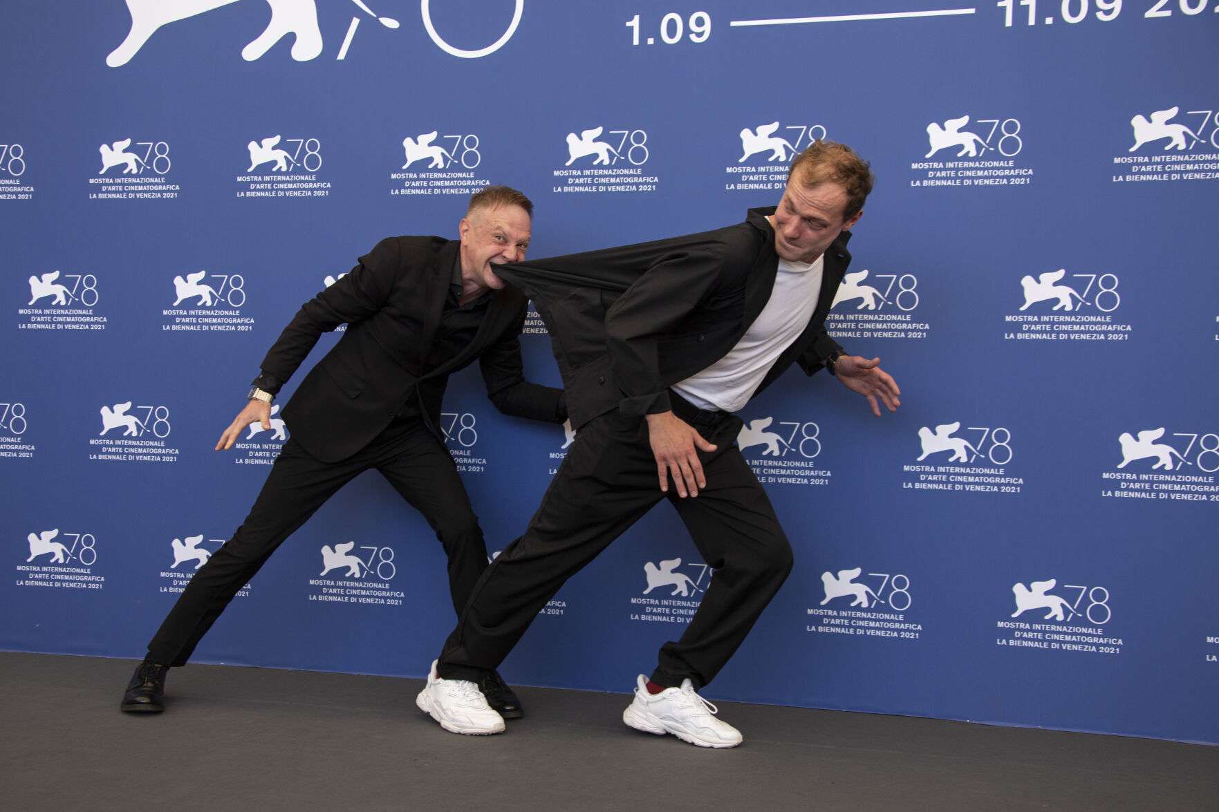 APTOPIX Italy Venice Film Festival 2021 Kapitan Volkonogov Bezhal Photo Call